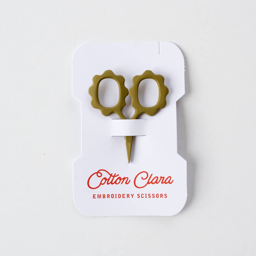 Cotton Clara Mini Sunflower Embroidery Scissors
