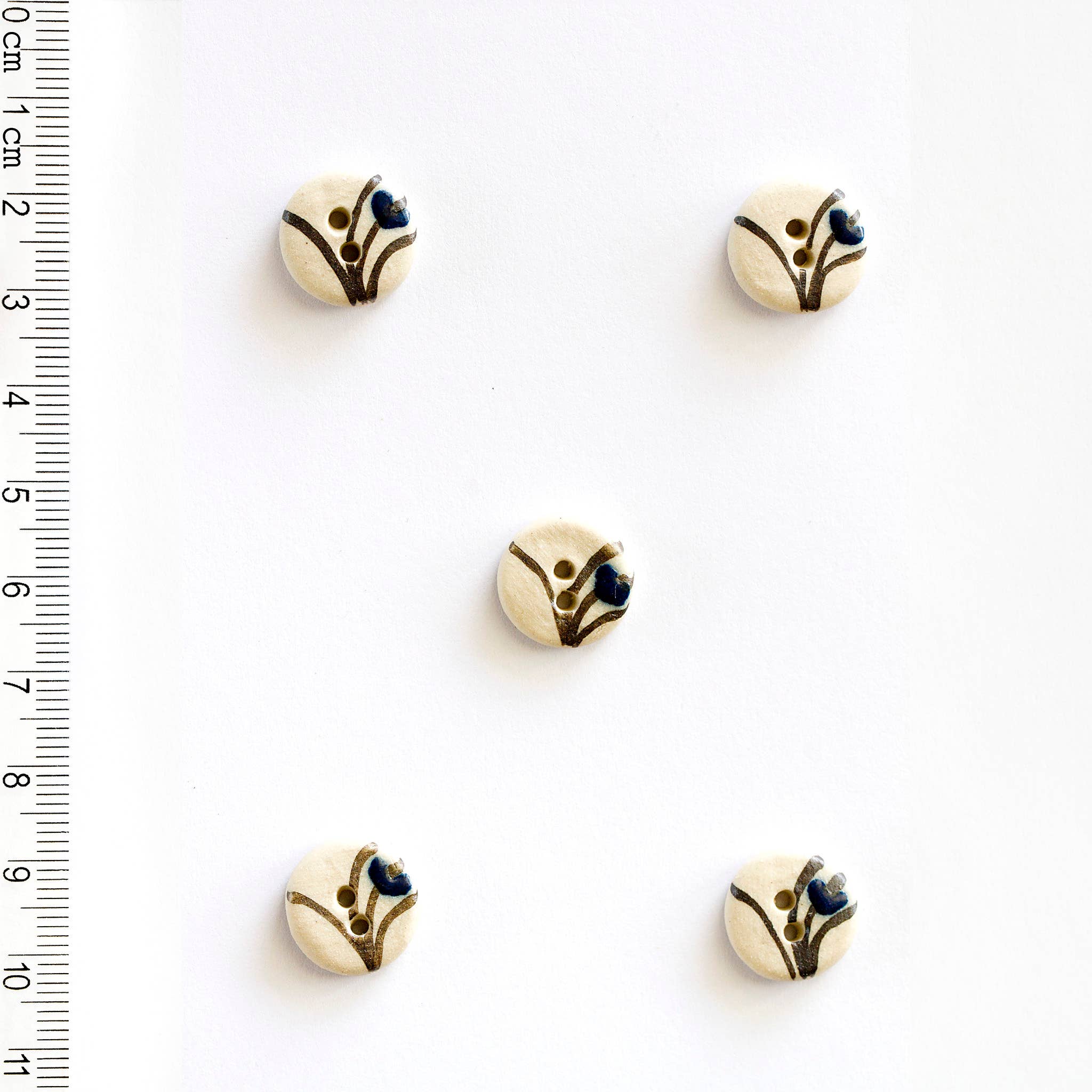 Handmade Floral Grass Buttons