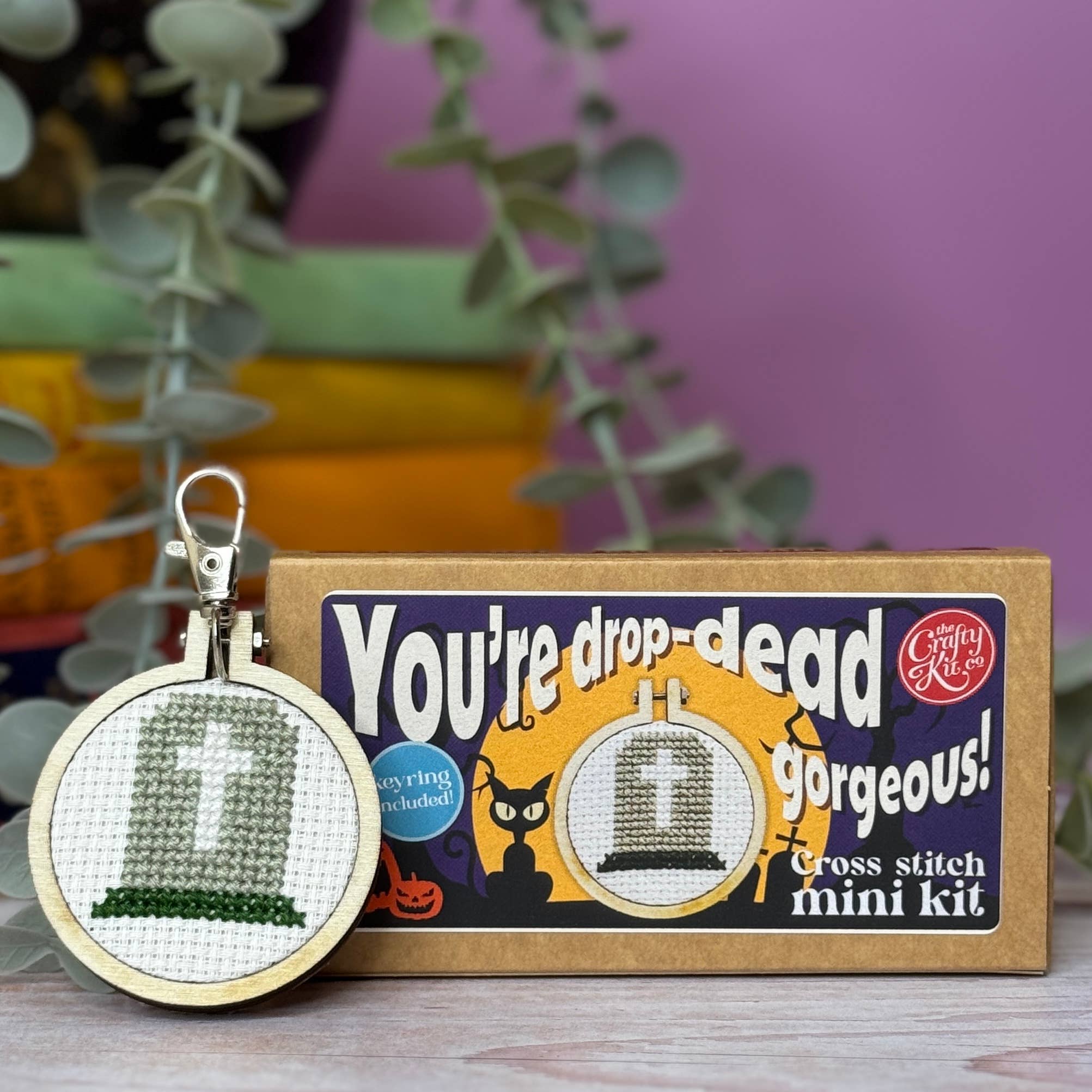The Crafty Kit Company 'You're drop-dead gorgeous!' Mini Matchbox Cross Stitch Kit