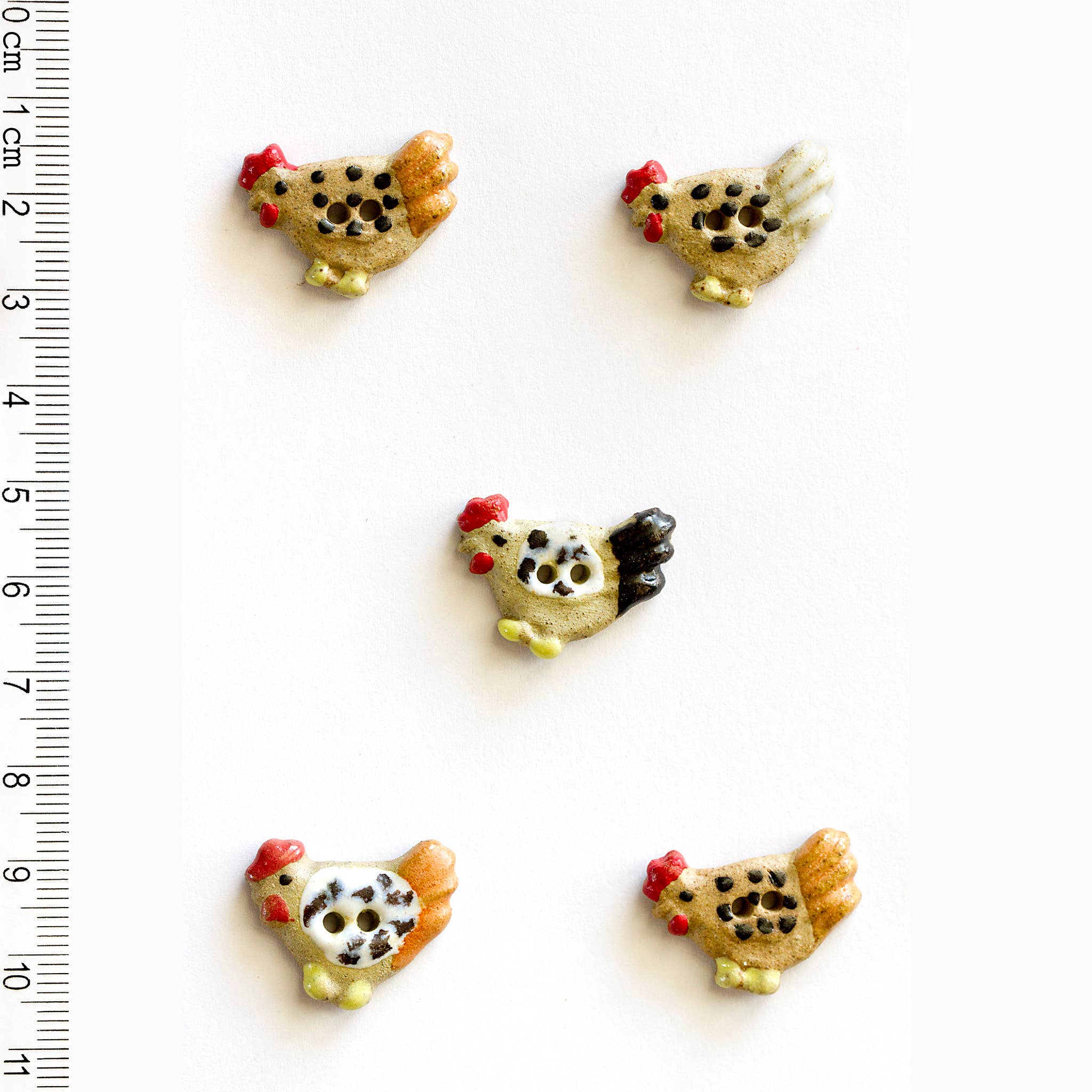 Handmade Chicken Buttons