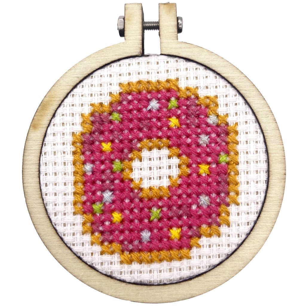 The Crafty Kit Company 'I Doughnut Deserve You' Mini Matchbox Cross Stitch Kit