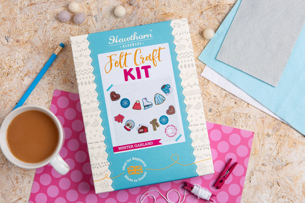 Hawthorn Handmade Winter Garland Felt Craft Kit | Christmas Craft Kit