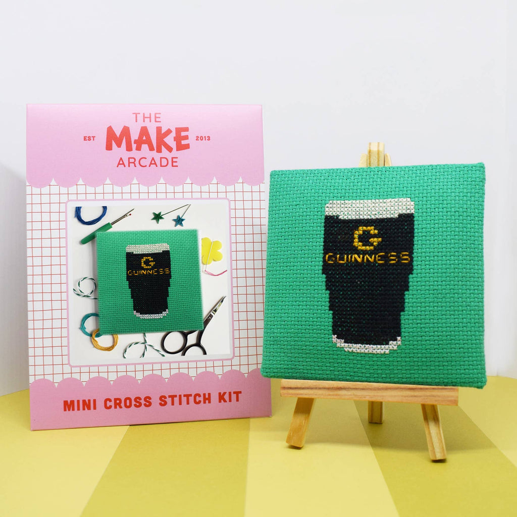 The Make Arcade 'Guinness' Mini Cross Stitch Kit