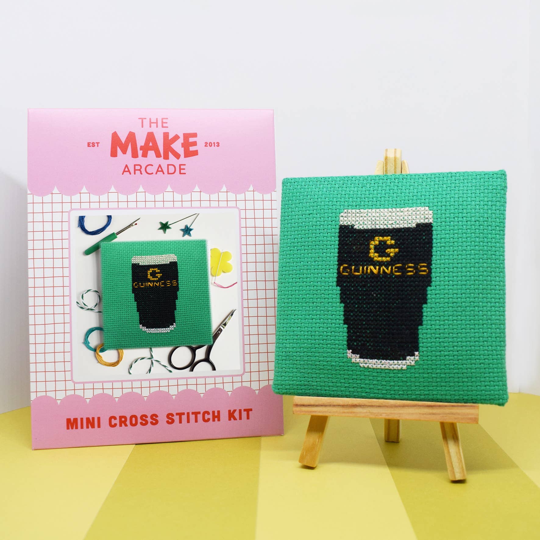 The Make Arcade 'Guinness' Mini Cross Stitch Kit