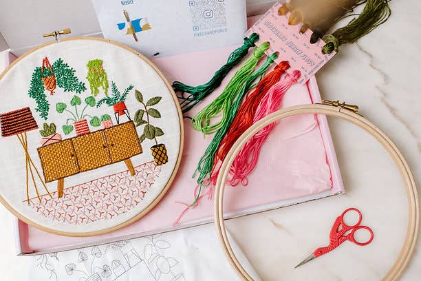 Pixels & Purls Sideboard Jungle Embroidery Kit