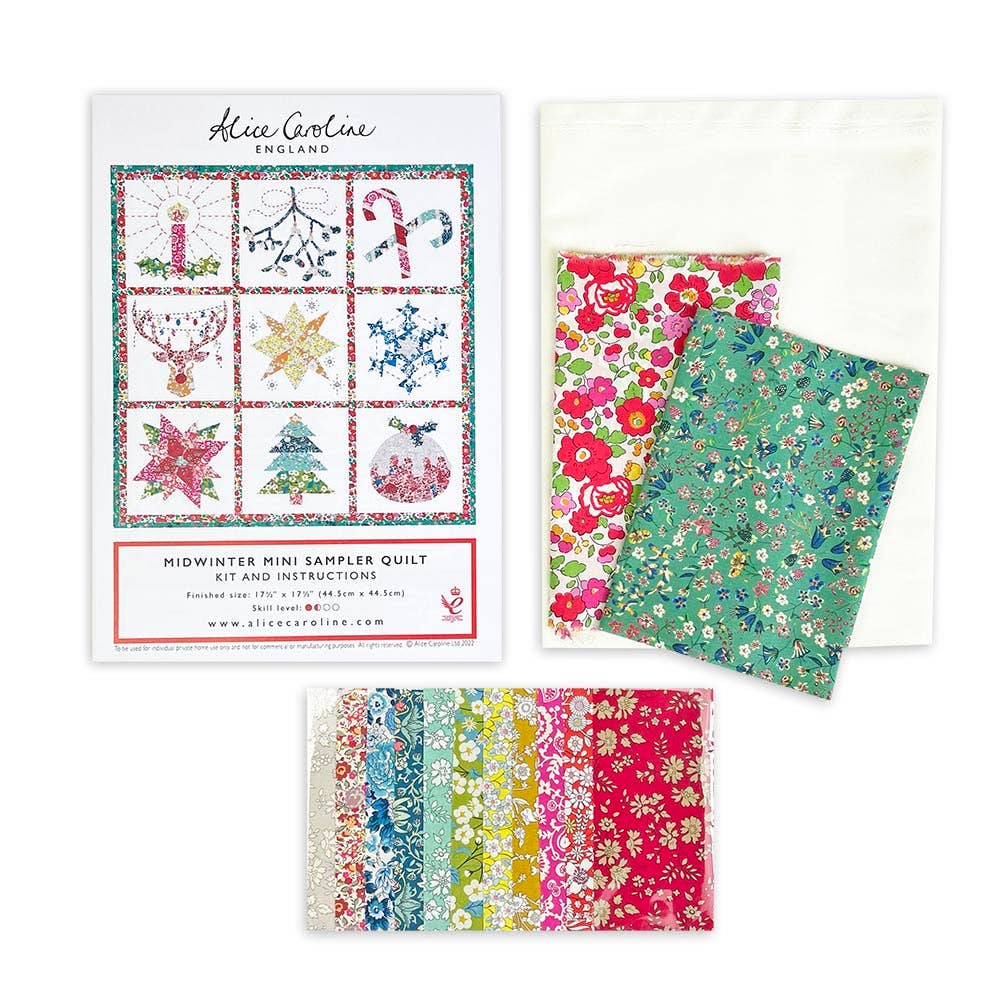 Alice Caroline - Liberty Tana Lawn® Fabric Midwinter Mini Sampler Quilt Kit