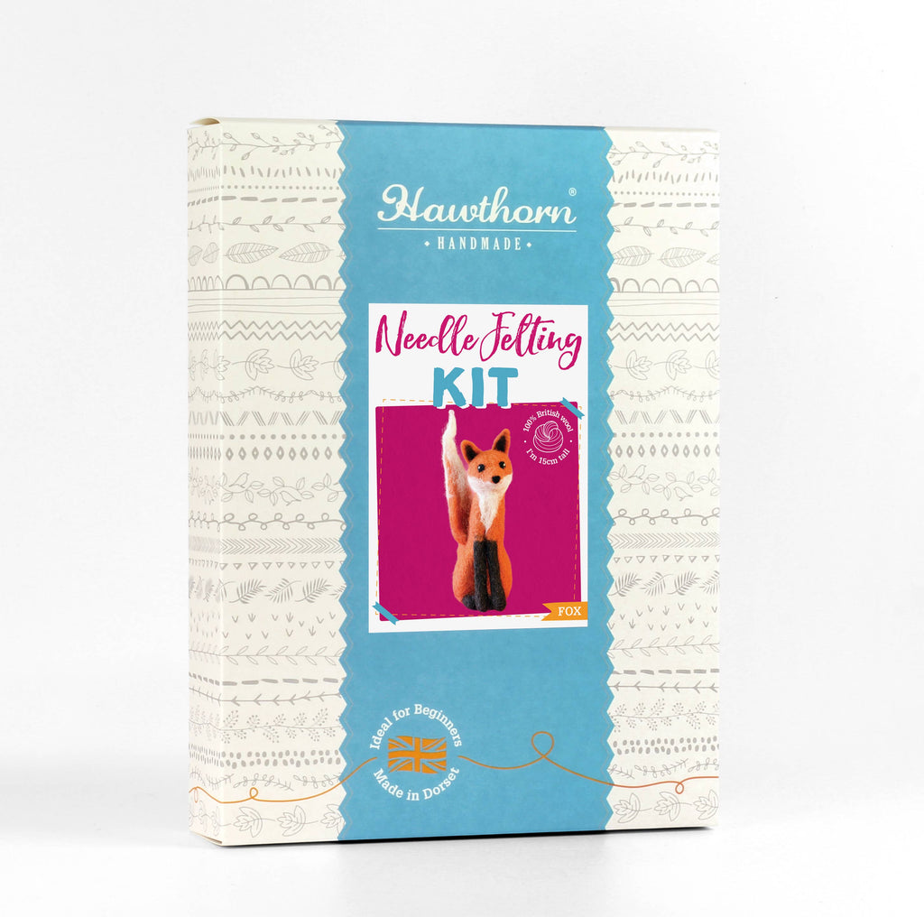 Hawthorn Handmade Fox Needle Felting Kit | Beginner Craft Kit
