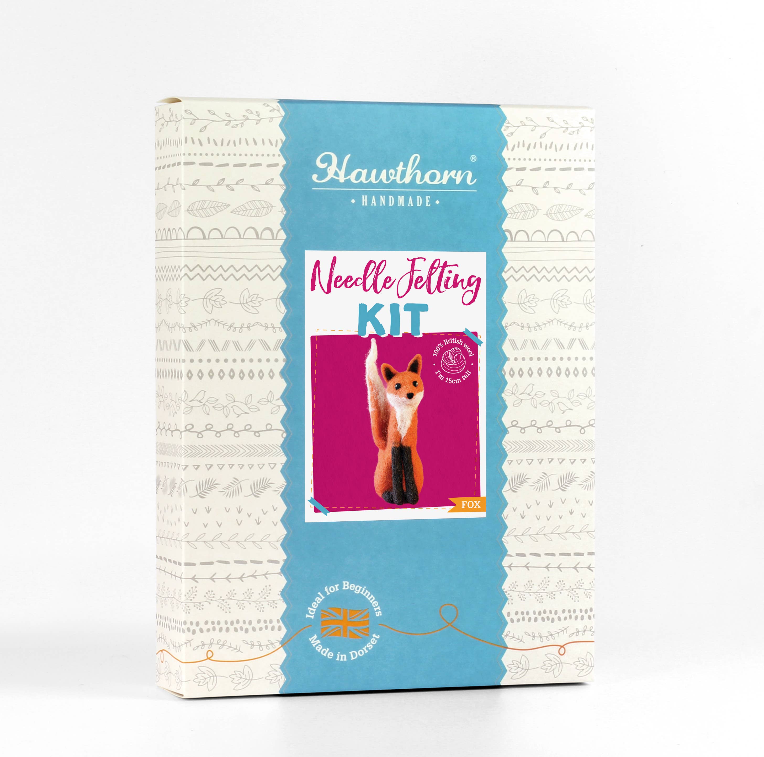 Hawthorn Handmade Fox Needle Felting Kit | Beginner Craft Kit