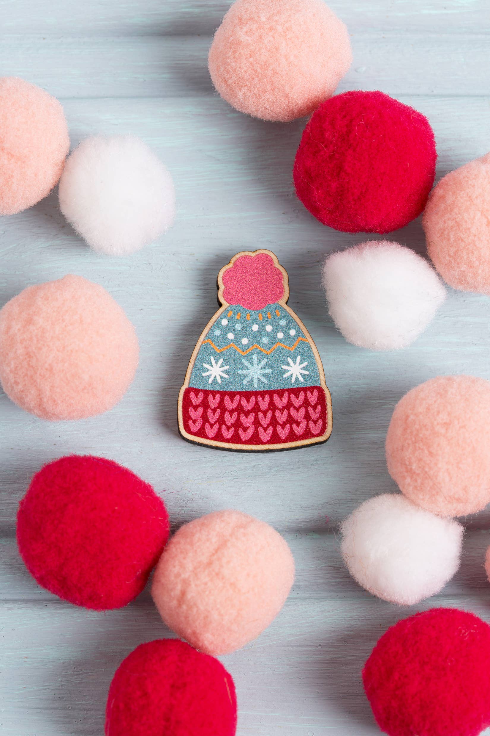Hawthorn Handmade Bobble Hat Needle Minder | Gift for Crafters