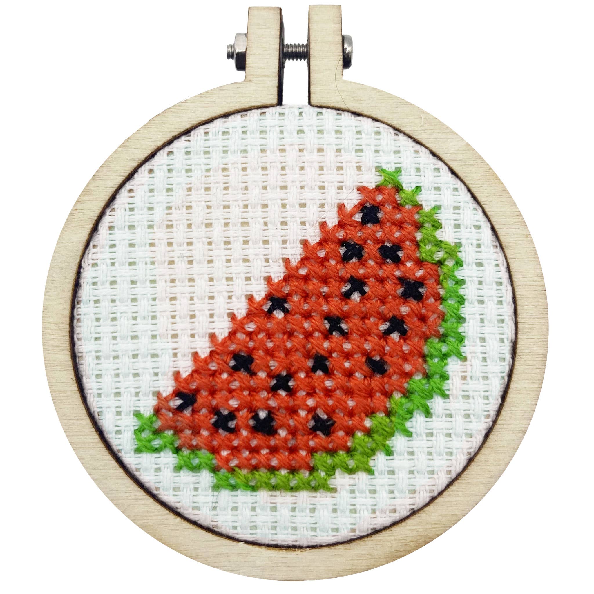 The Crafty Kit Company 'You're One in a Melon' Mini Matchbox Cross Stitch Kit