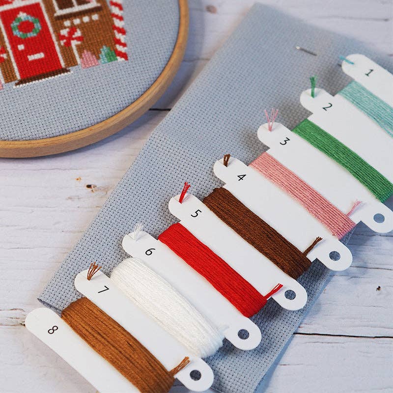 Caterpillar Cross Stitch Gingerbread Cottage Cross Stitch Kit
