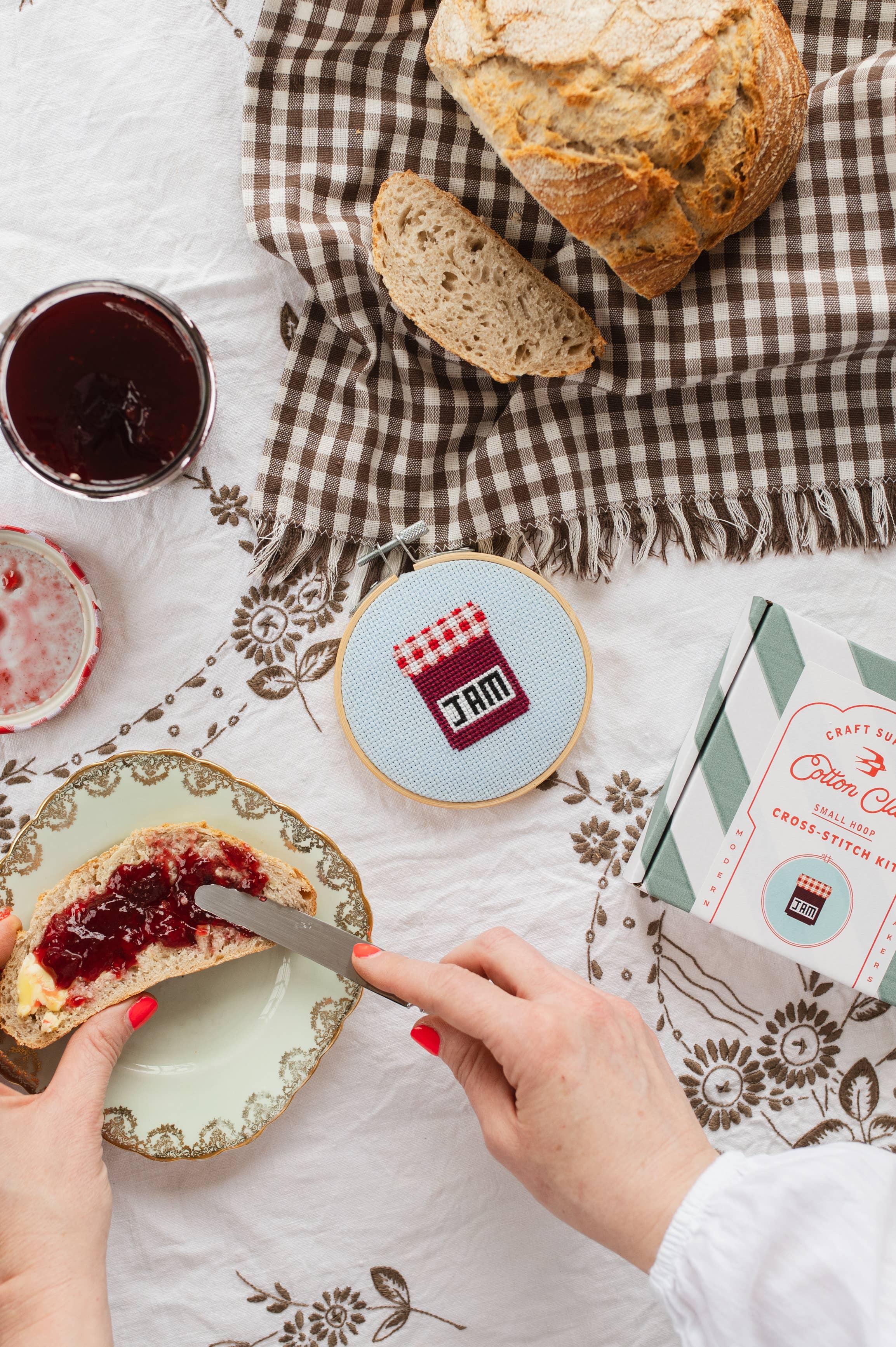 Cotton Clara Jam Cross Stitch Kit