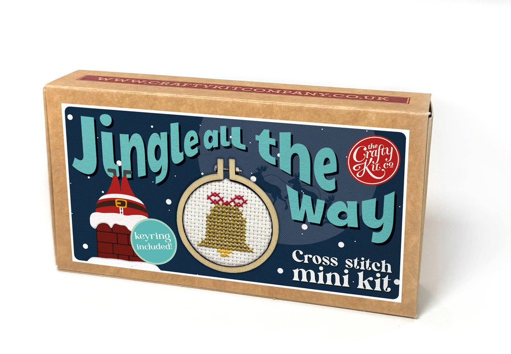 The Crafty Kit Company Bell Mini Matchbox Christmas Cross Stitch Kit
