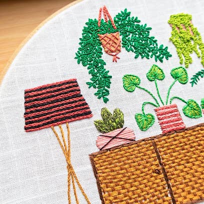 Pixels & Purls Sideboard Jungle Embroidery Kit