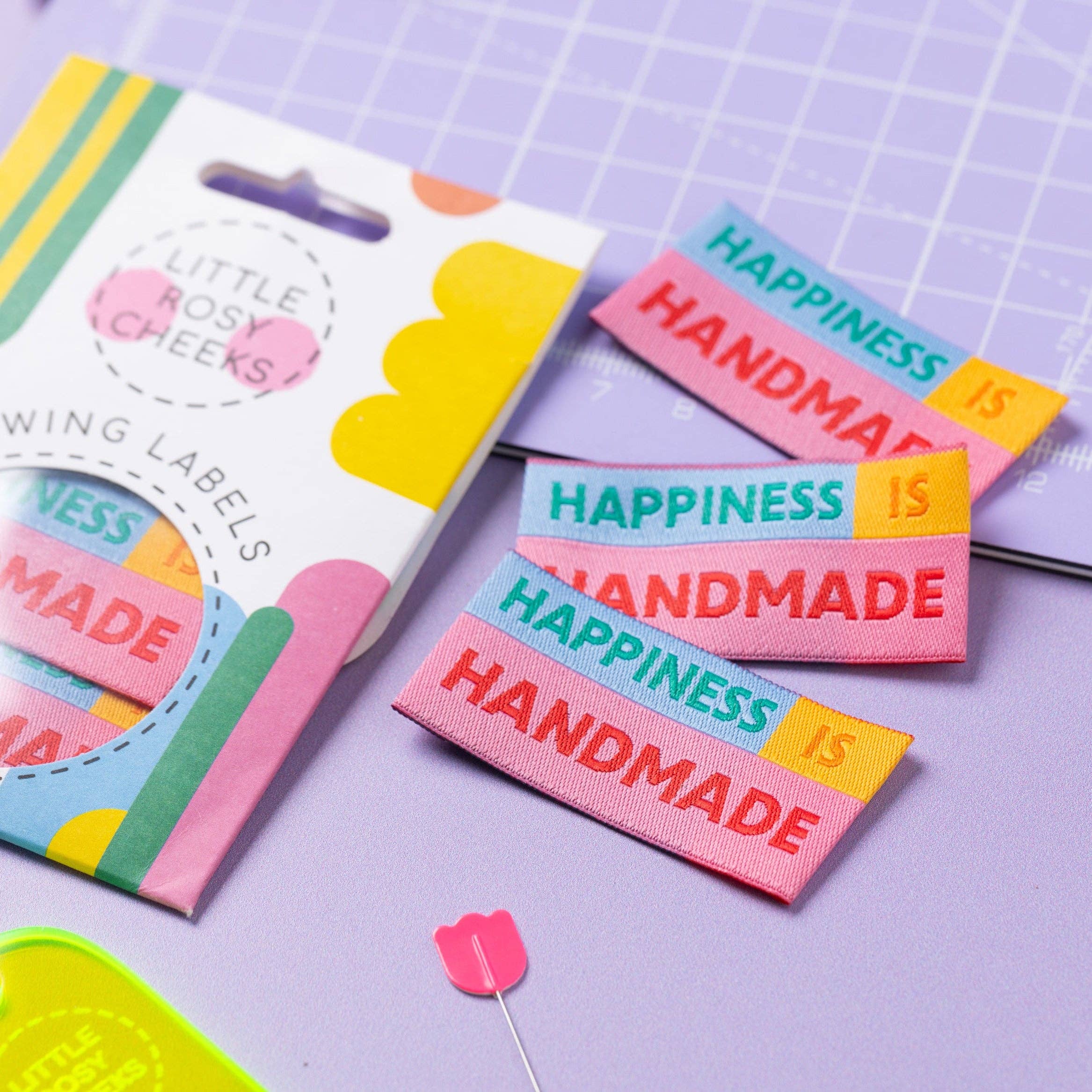 Little Rosie Cheeks Happiness is Handmade Sewing Labels