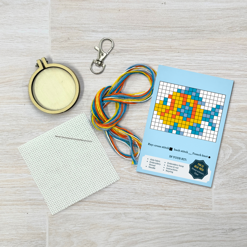 The Crafty Kit Company 'You're a Catch!' Mini Matchbox Cross Stitch Kit