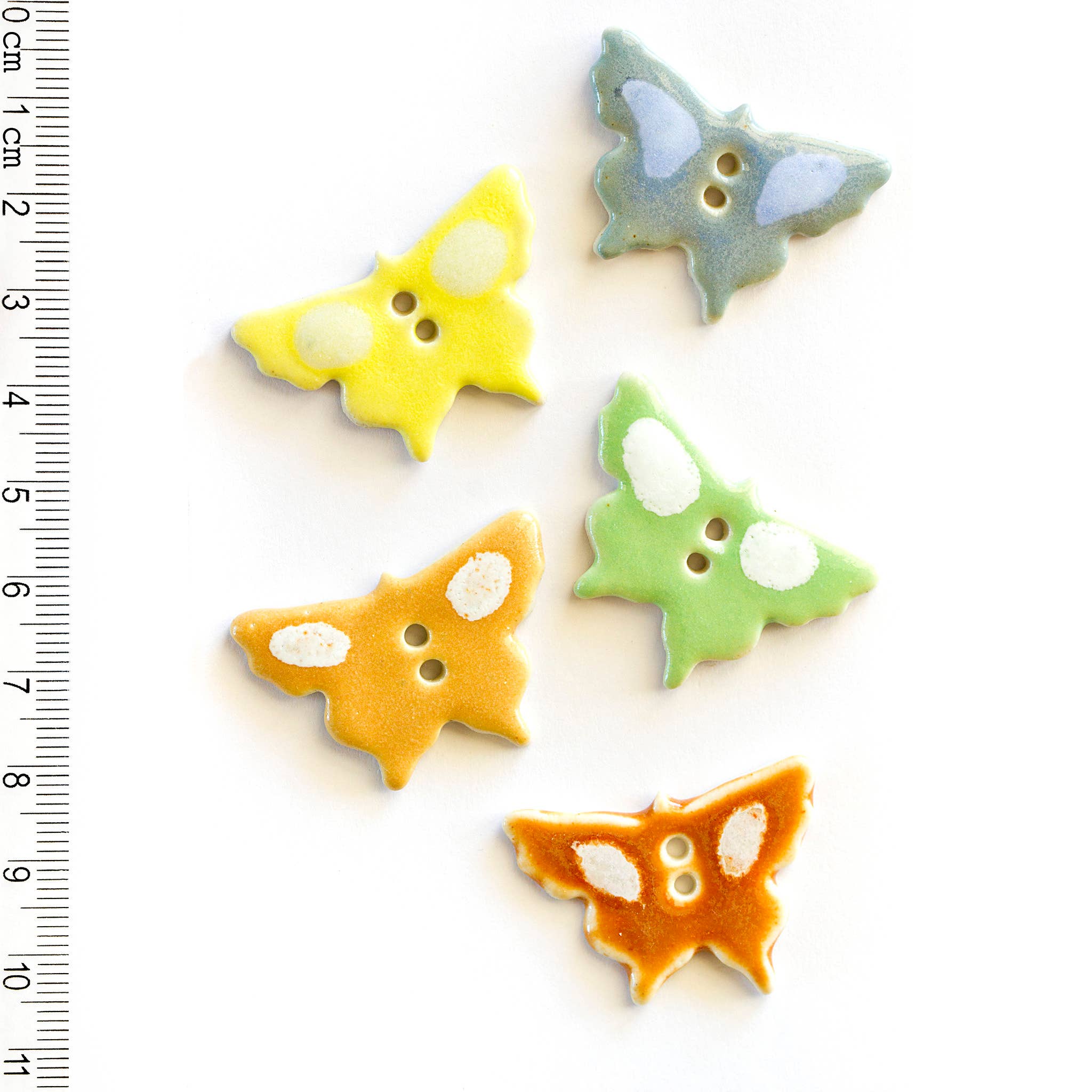 Handmade Butterfly Buttons