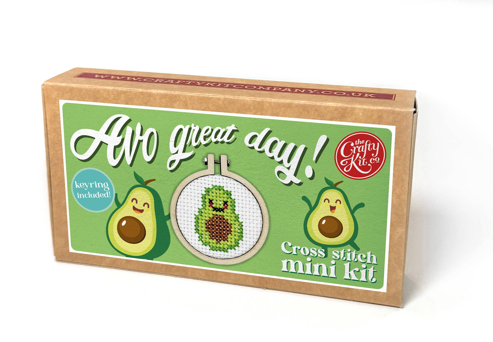 The Crafty Kit Company 'Avo Great Day!' Mini Matchbox Cross Stitch Kit