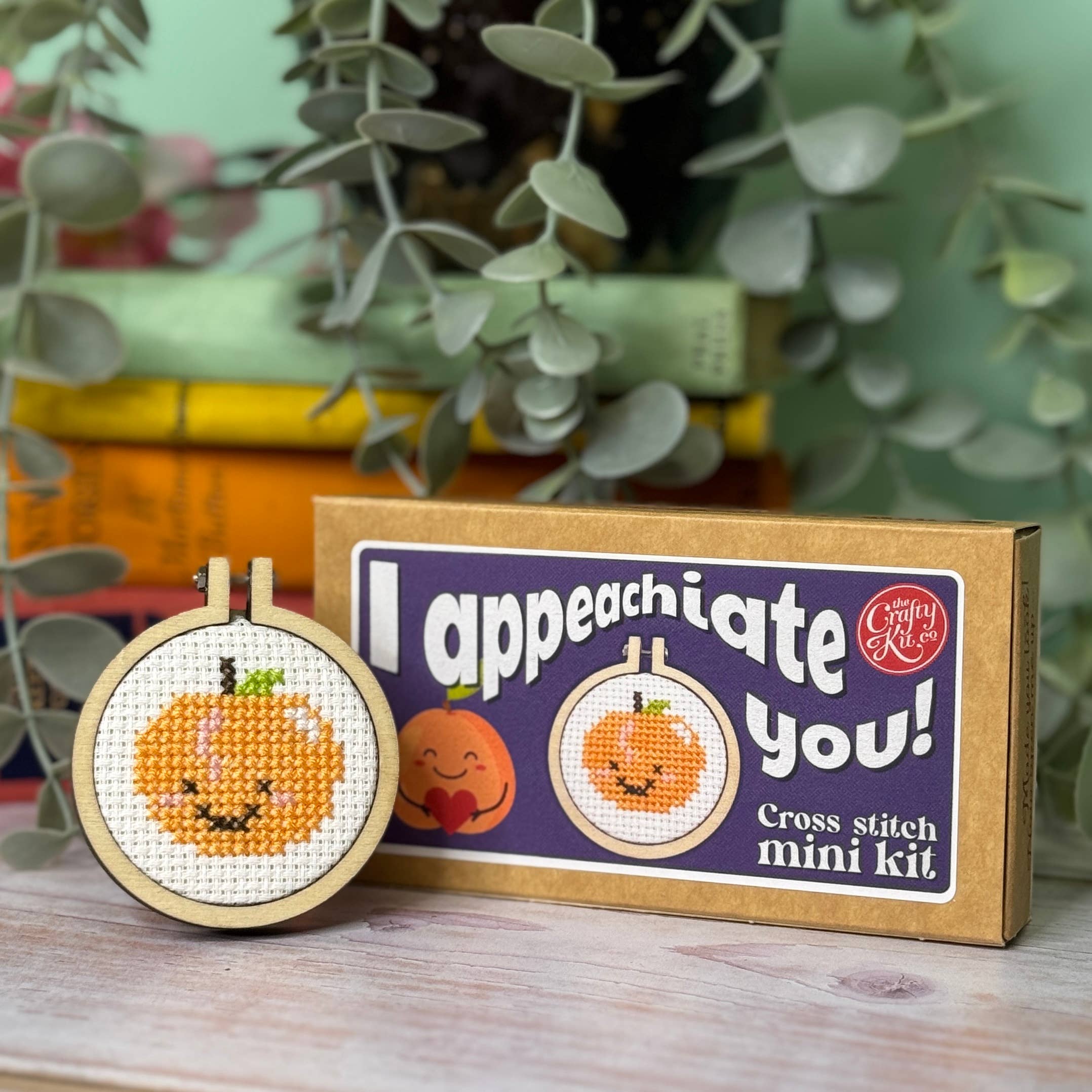 The Crafty Kit Company 'I Appeachiate You!' Mini Matchbox Cross Stitch Kit