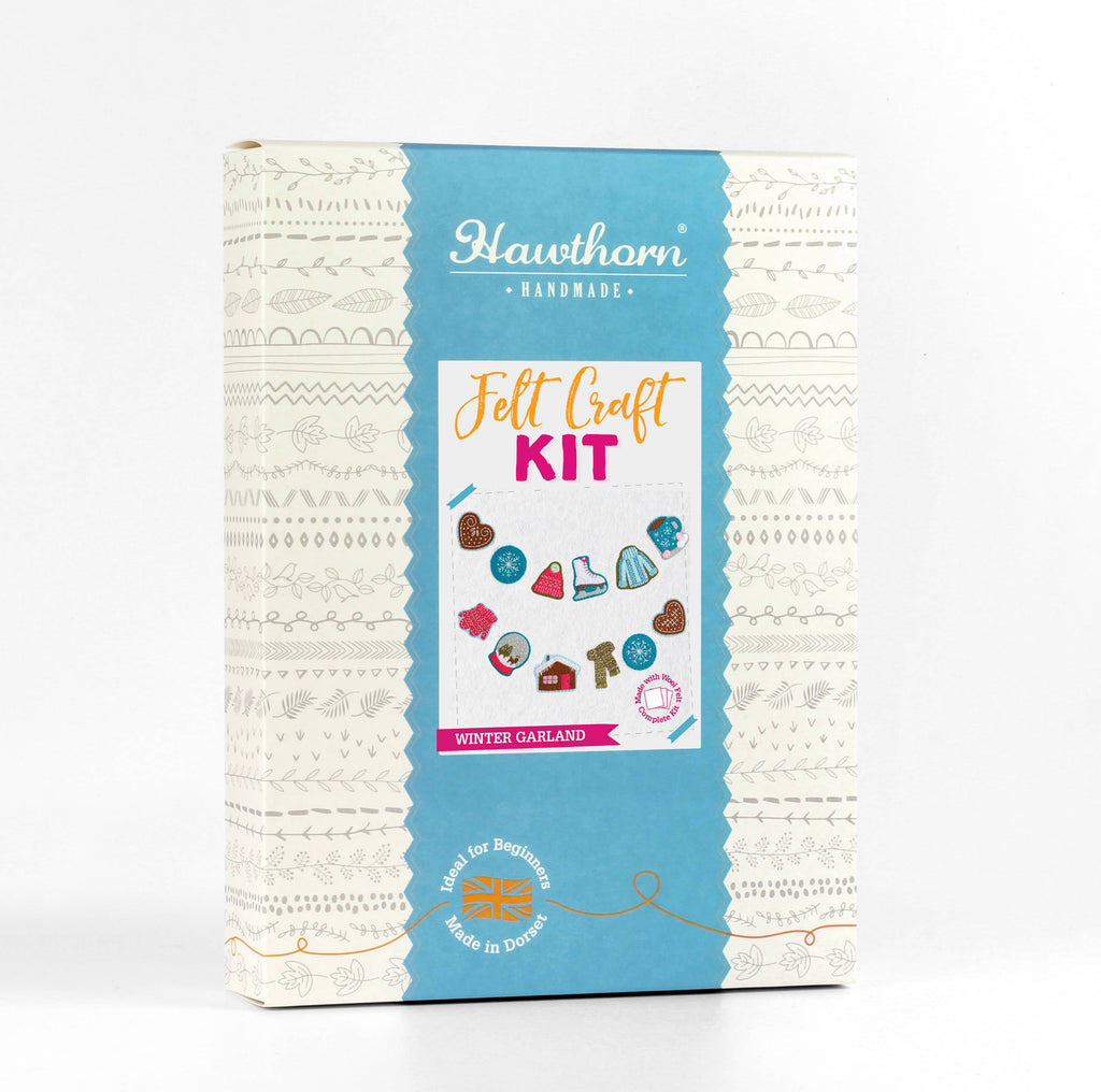 Hawthorn Handmade Winter Garland Felt Craft Kit | Christmas Craft Kit
