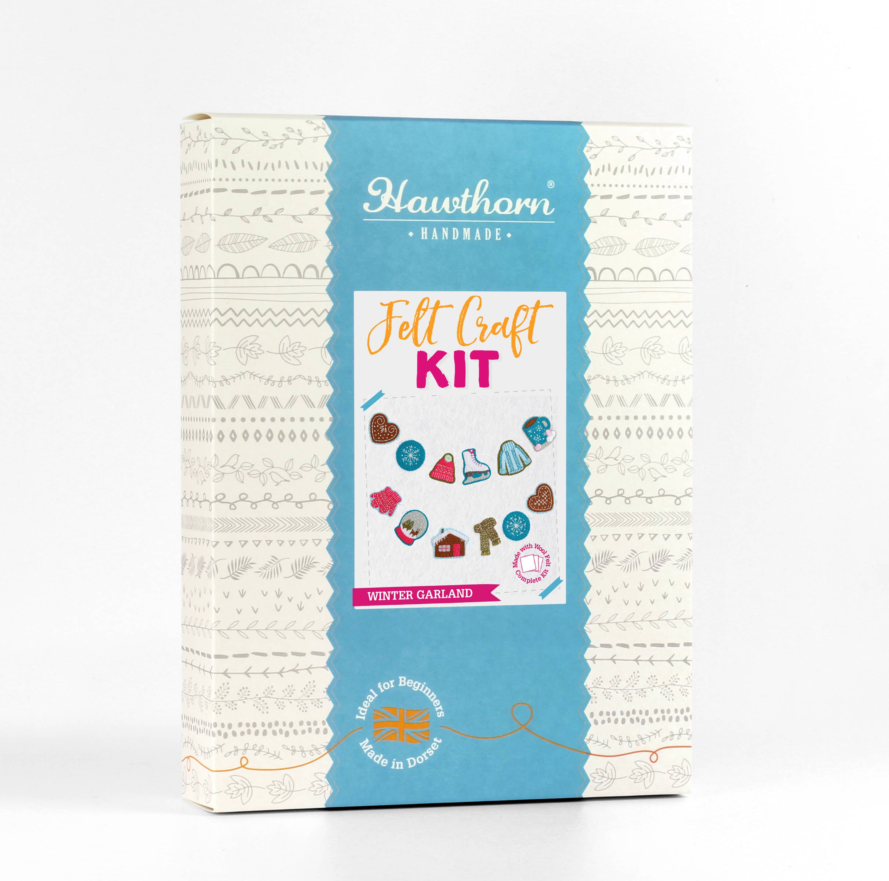 Hawthorn Handmade Winter Garland Felt Craft Kit | Christmas Craft Kit