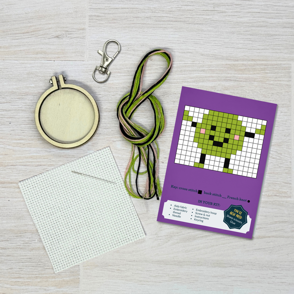 The Crafty Kit Company 'Happea Birthday!' Mini Matchbox Cross Stitch Kit