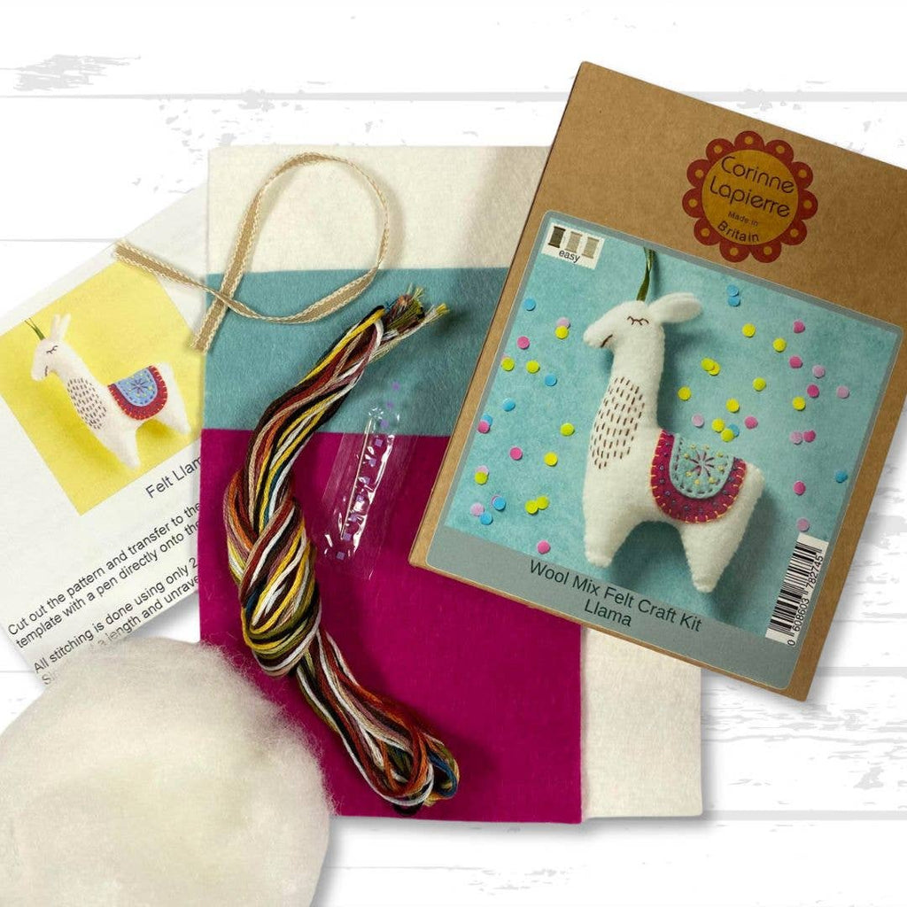 Corinne Lapierre Llama Felt Craft Mini Kit