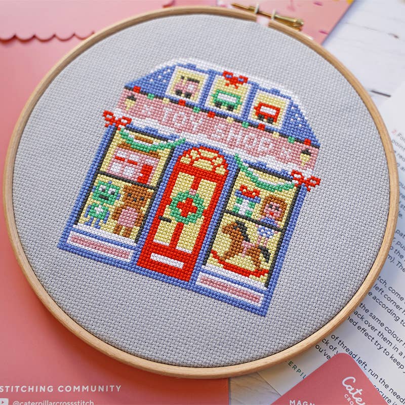 Caterpillar Cross Stitch Jingle Bell Toy Shop Cross Stitch Kit