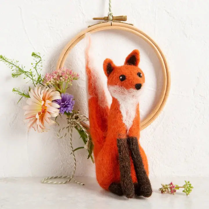 Hawthorn Handmade Fox Needle Felting Kit | Beginner Craft Kit