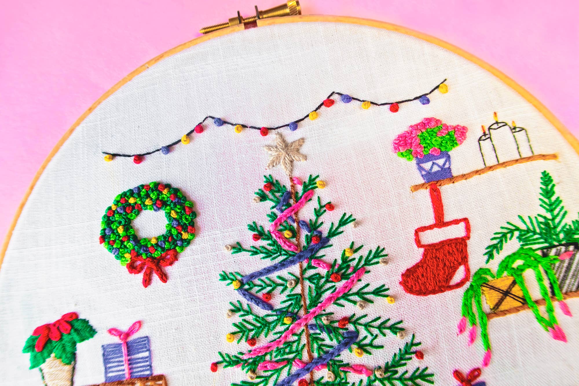 Pixels & Purls Christmas Morning Embroidery Kit