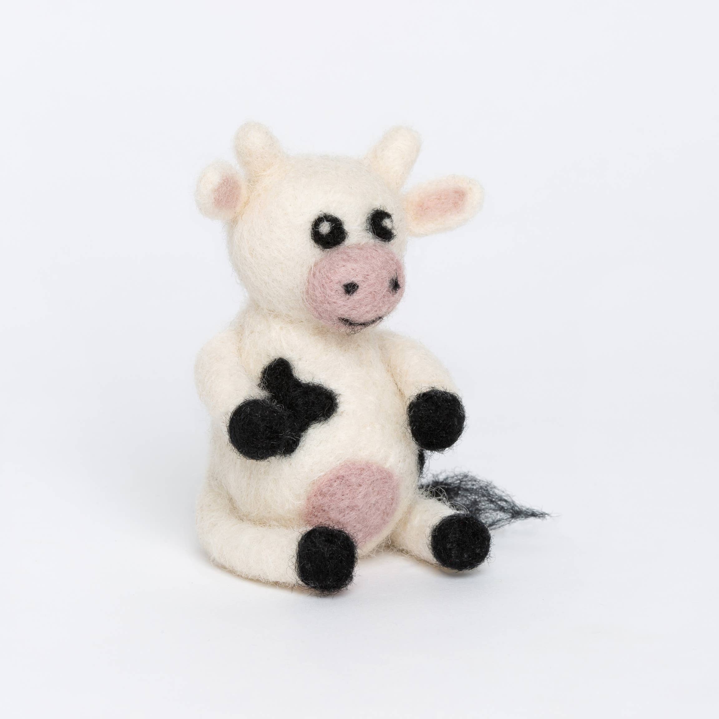 Hawthorn Handmade Cow Mini Needle Felting Kit | Complete Craft Kit