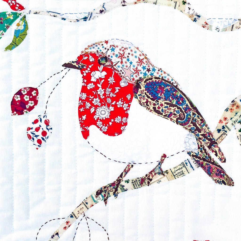 Alice Caroline - Liberty Tana Lawn® Fabric Robin Cushion Kit | Christmas