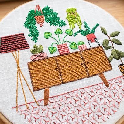 Pixels & Purls Sideboard Jungle Embroidery Kit
