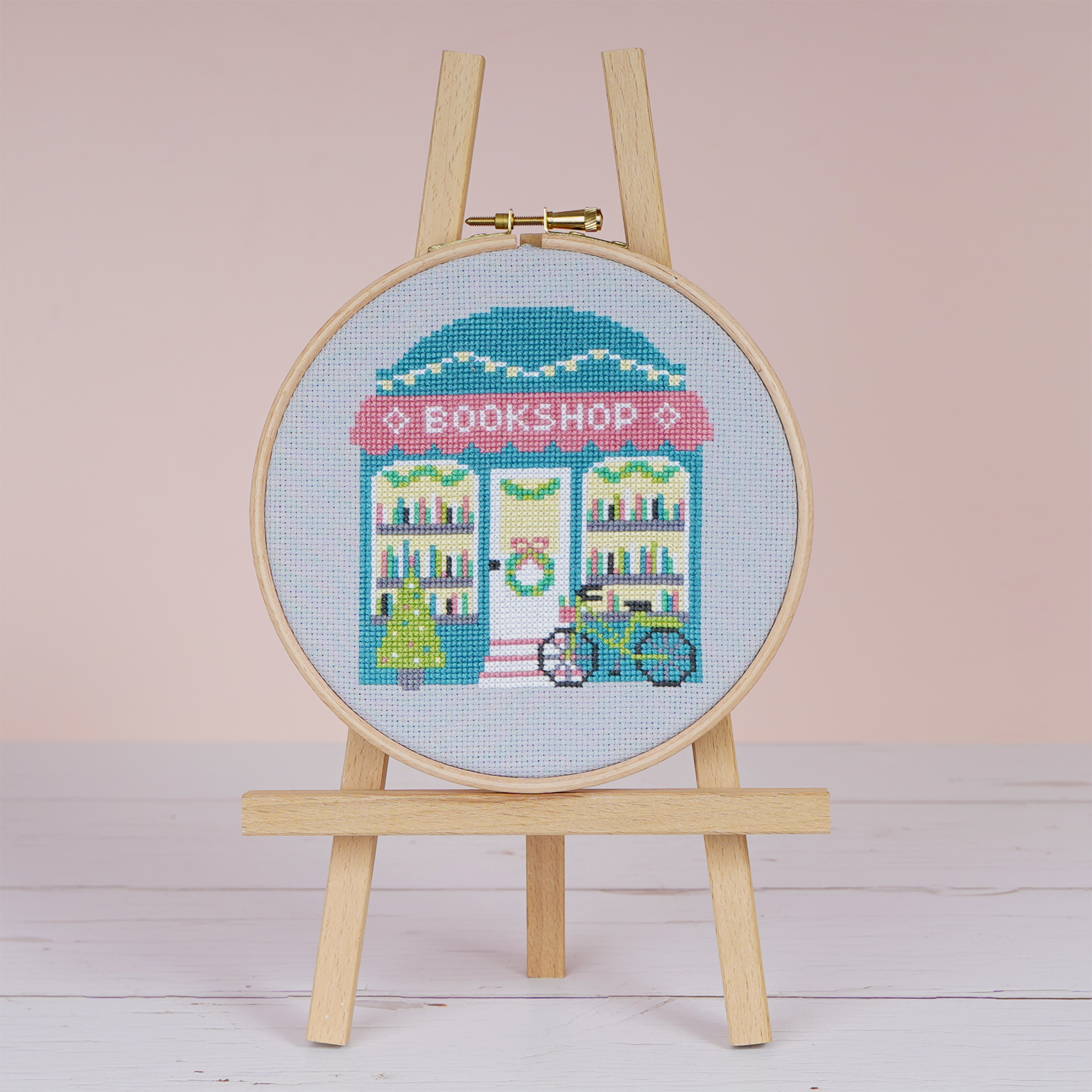 Caterpillar Cross Stitch Cosy Corner Bookshop Cross Stitch Kit