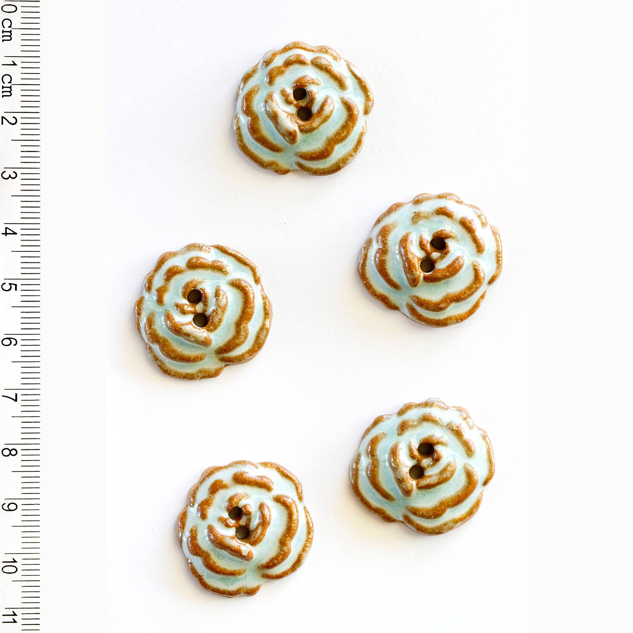 Handmade Classic Rose Buttons