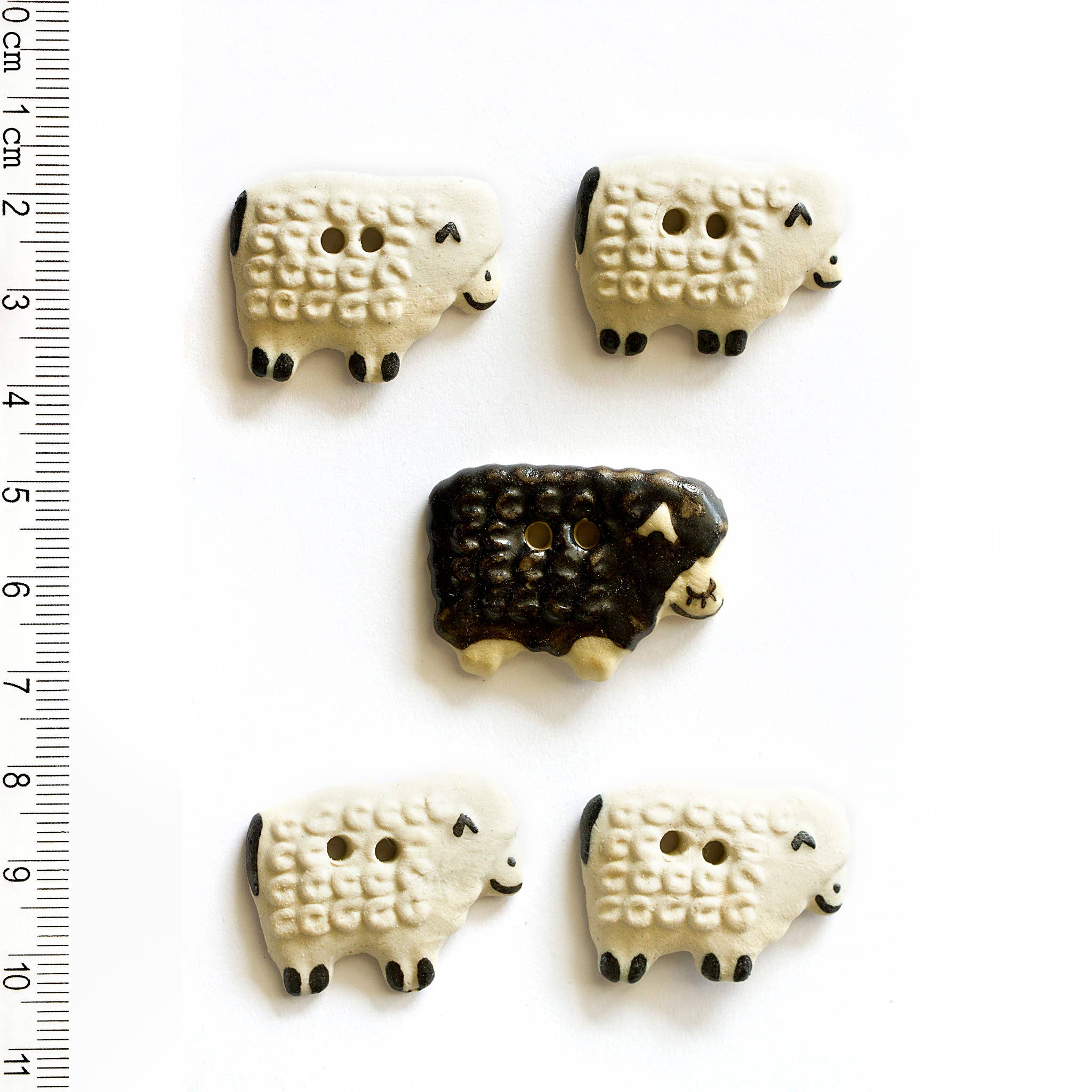Handmade Sheep Buttons