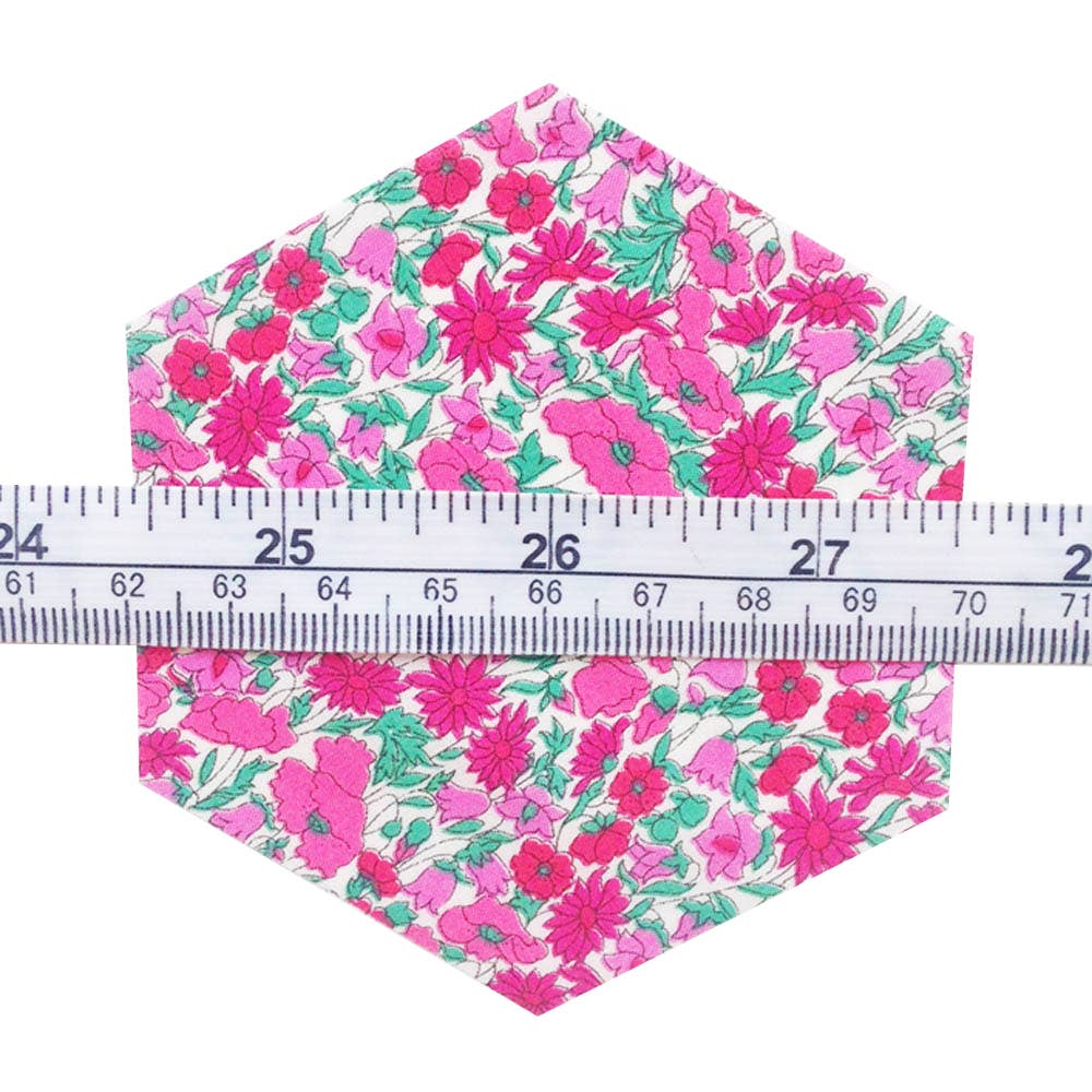 Alice Caroline - 30 Piece Liberty Tana Lawn Fabric Rainbow 1 3/4″ Hexagons