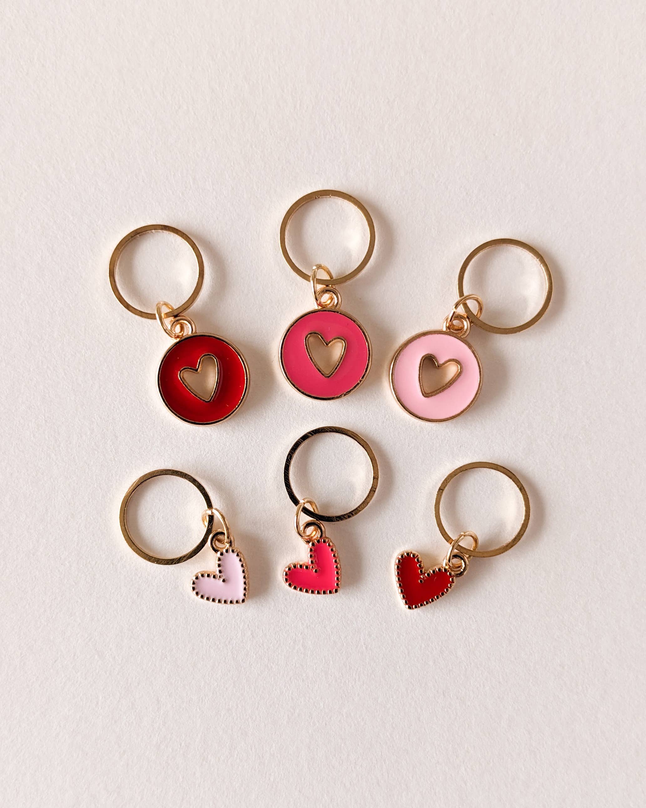 Hello Kim Stitch Markers - Little hearts