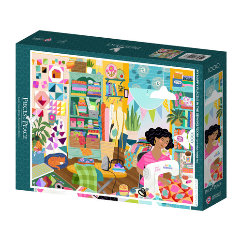 1000 Piece Puzzle - My Happy Place is in the Sewing Room