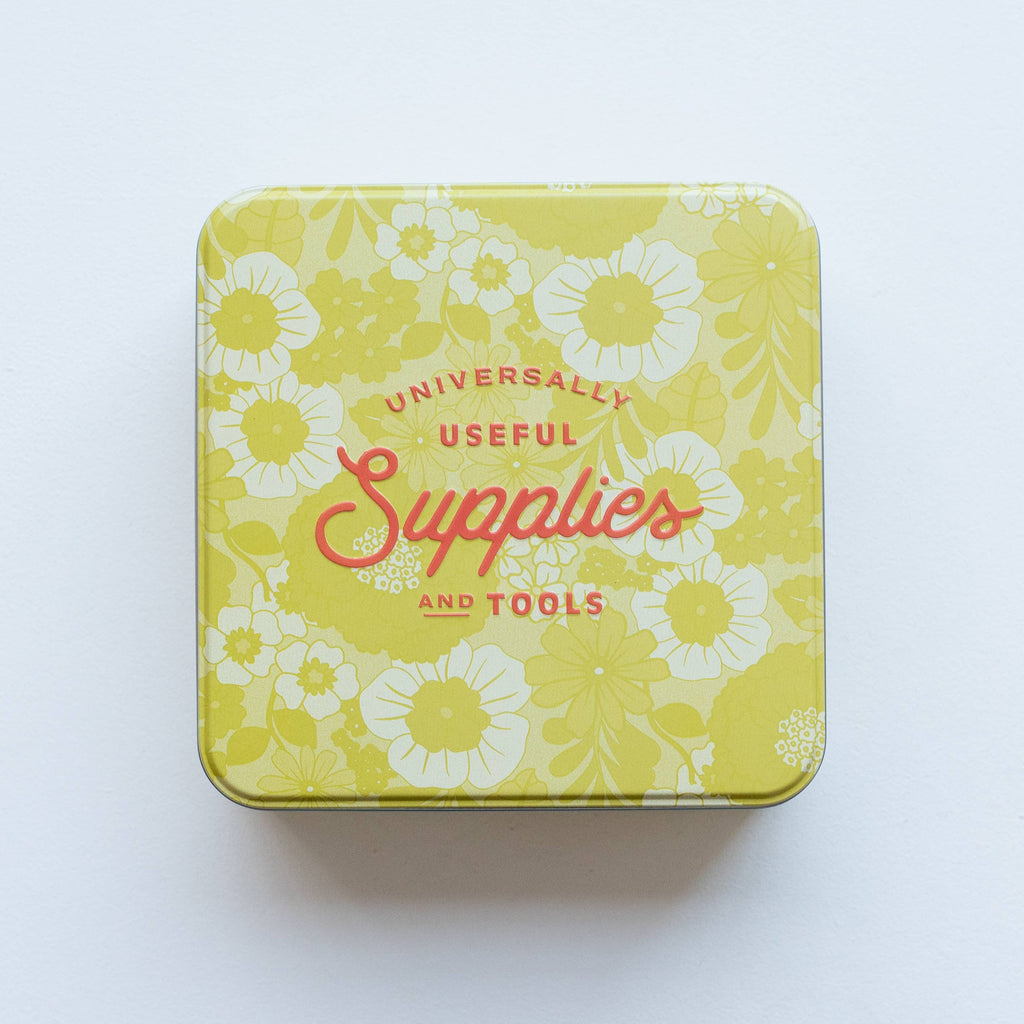 Cotton Clara Sewing Tin (Empty - for filling with your own crafty bit and bobs)