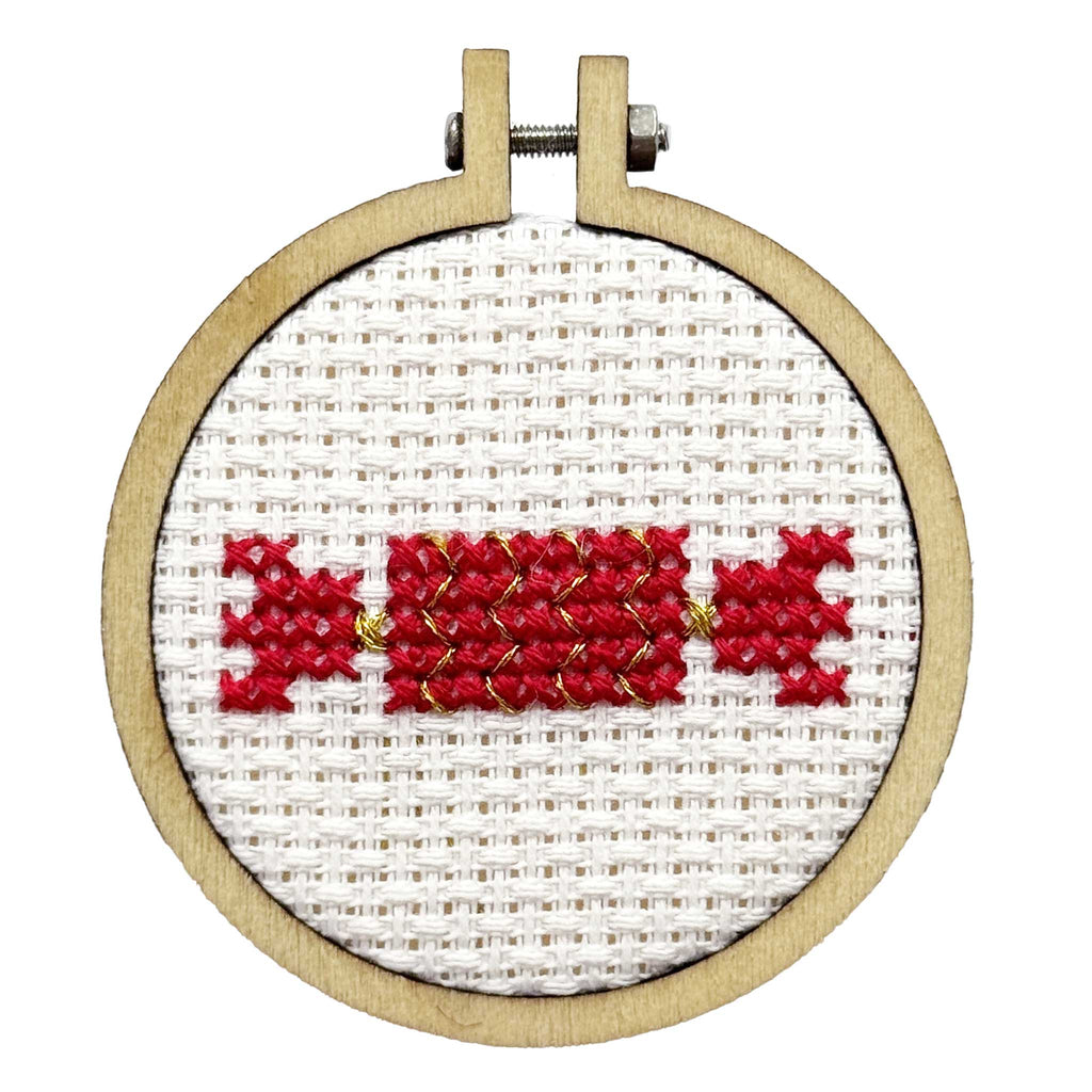 The Crafty Kit Company Christmas Cracker Mini Matchbox Christmas Cross Stitch Kit