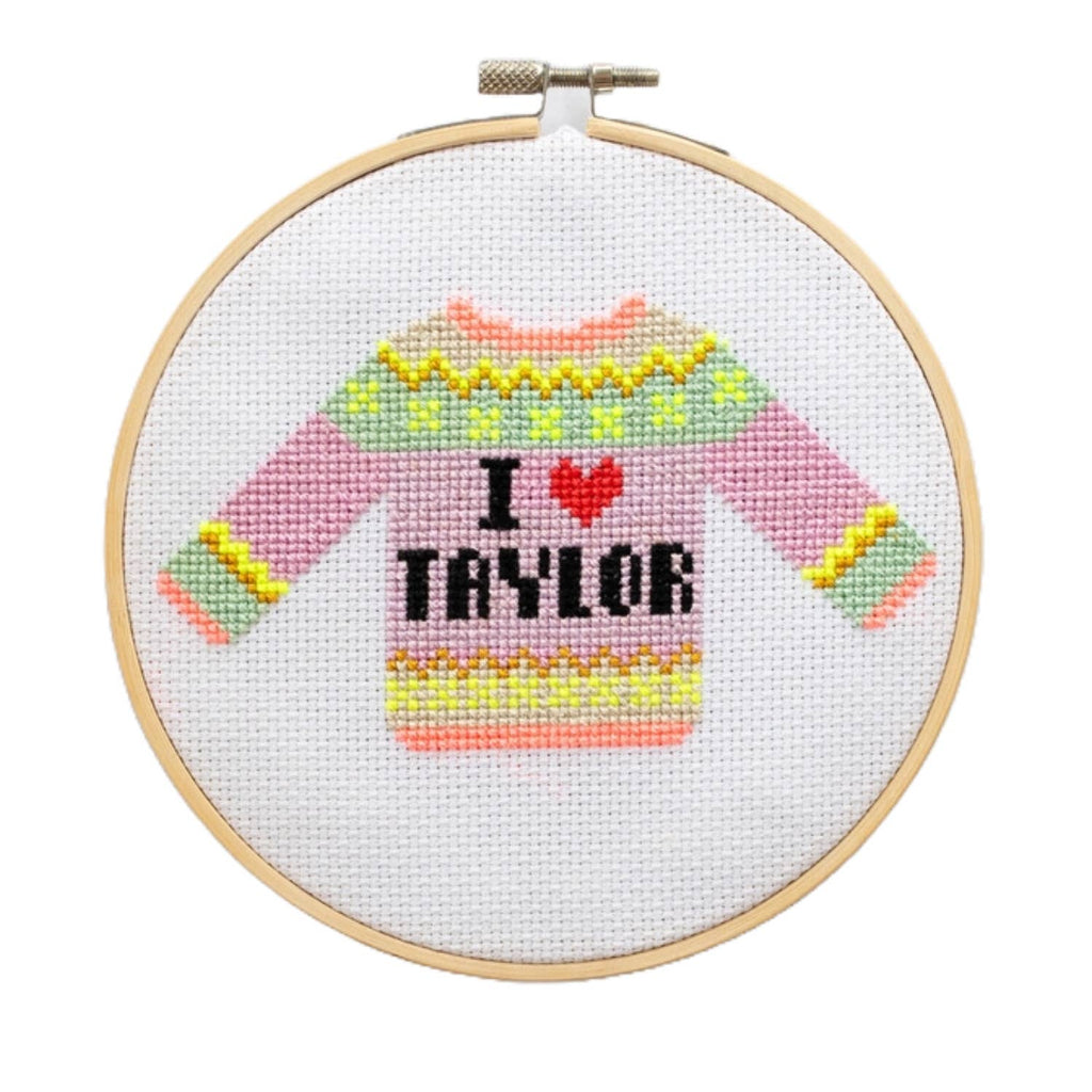 Cotton Clara I Love Taylor Jumper Cross Stitch Kit