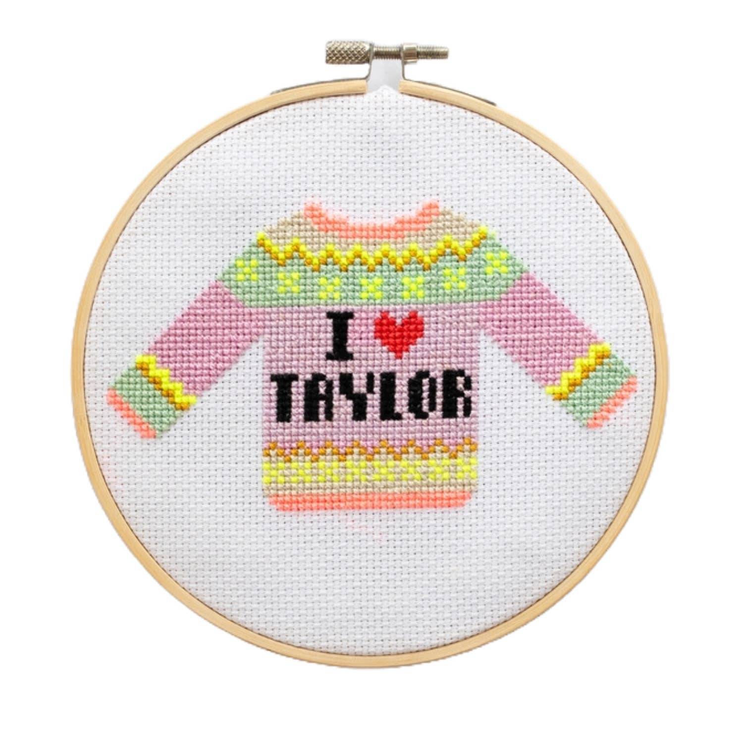 Cotton Clara I Love Taylor Jumper Cross Stitch Kit