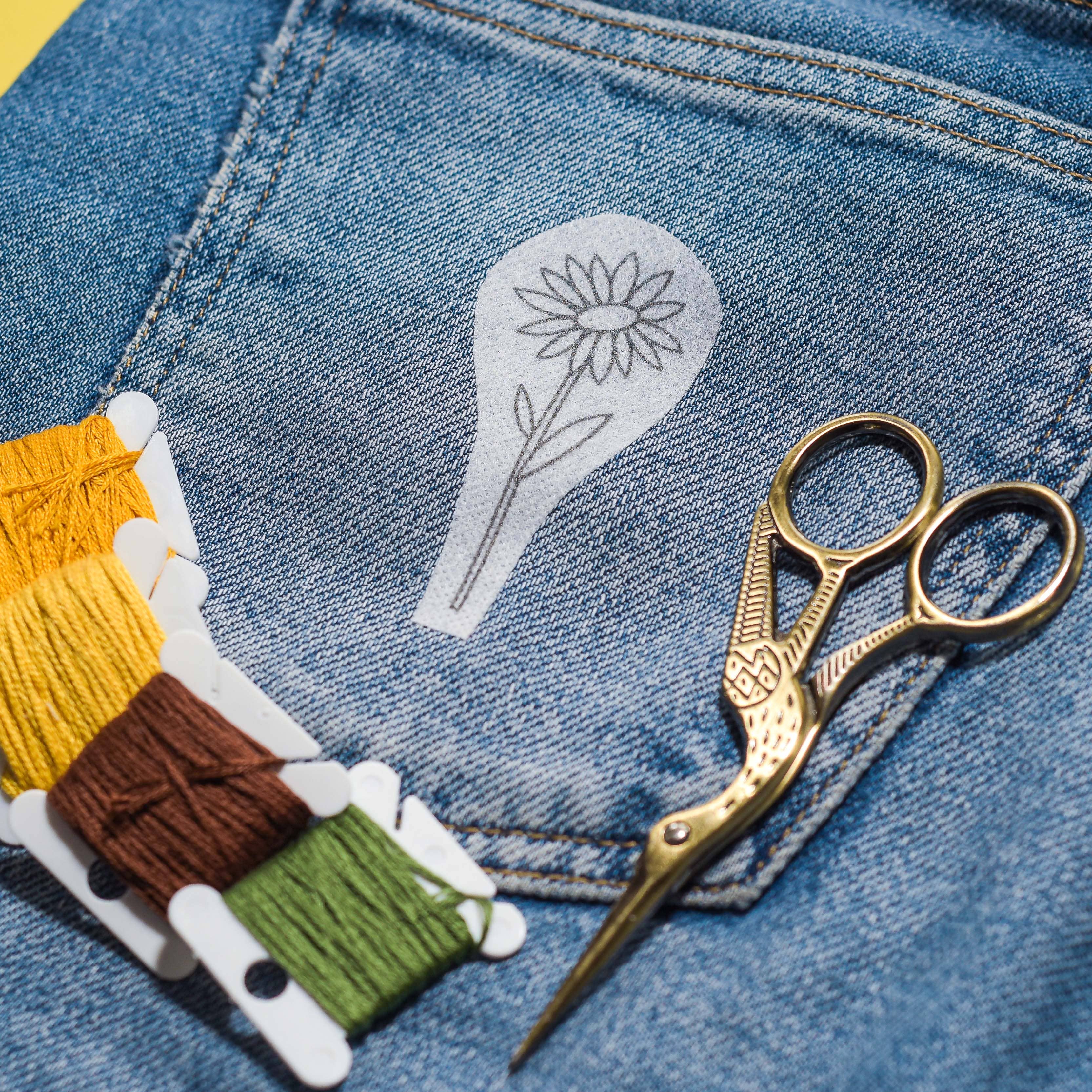 Blackbird & Bloom - Happy Sunflowers Stick & Stitch Embroidery Patterns