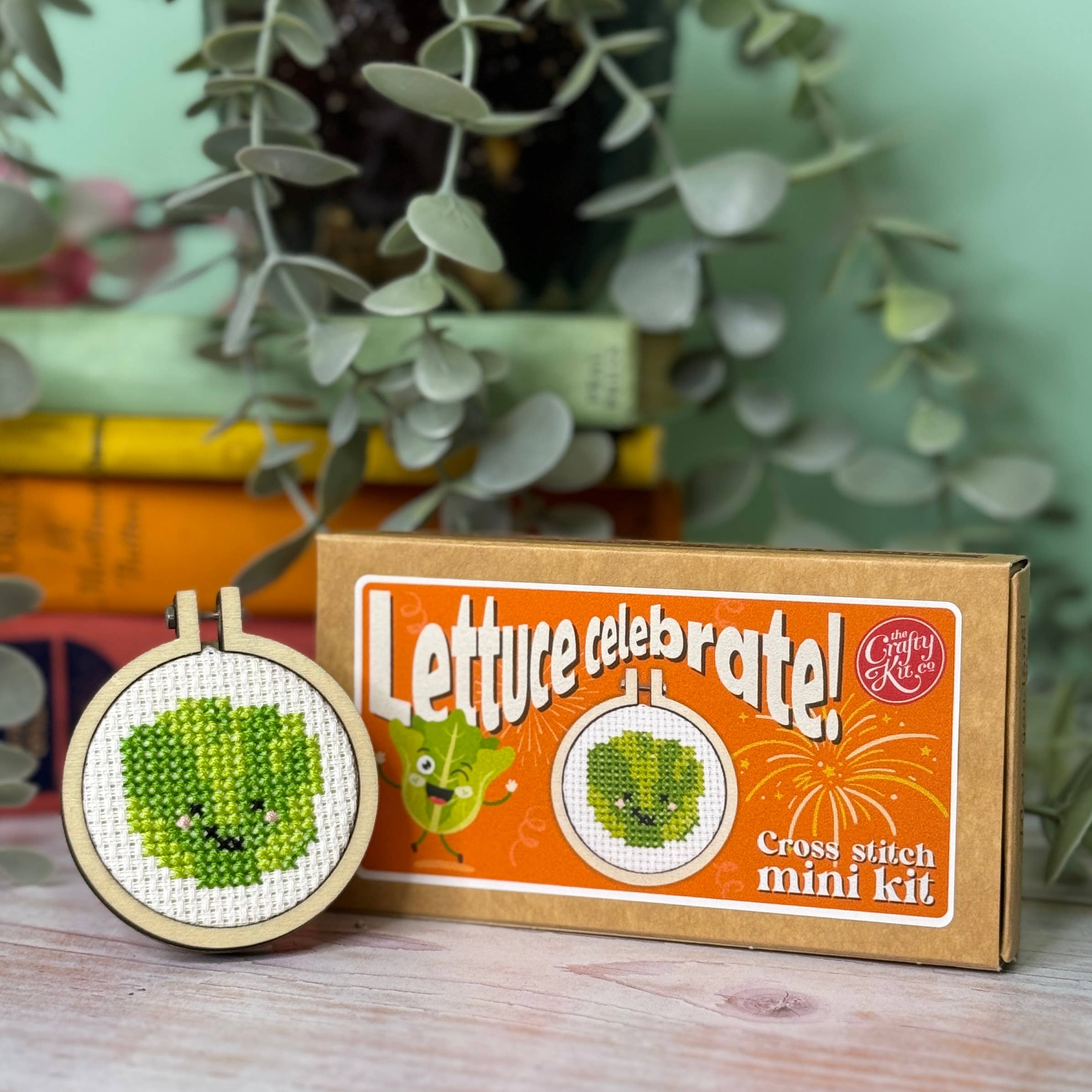 The Crafty Kit Company 'Lettuce Celebrate!' Mini Cross Stitch Kit