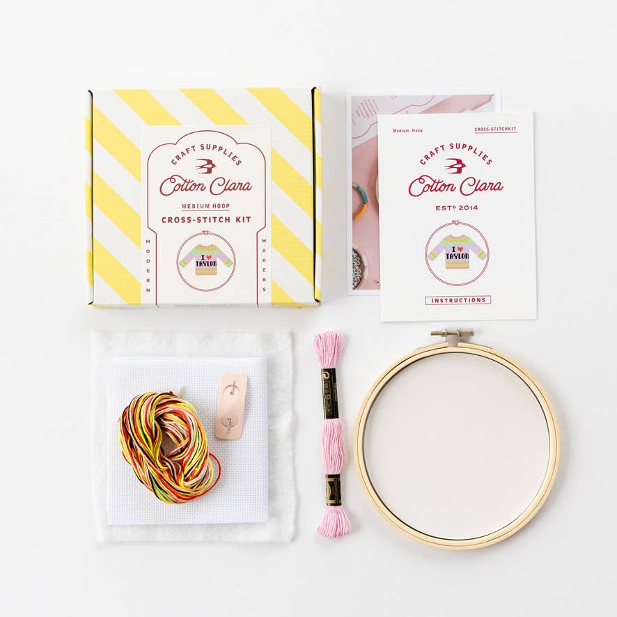 Cotton Clara I Love Taylor Jumper Cross Stitch Kit