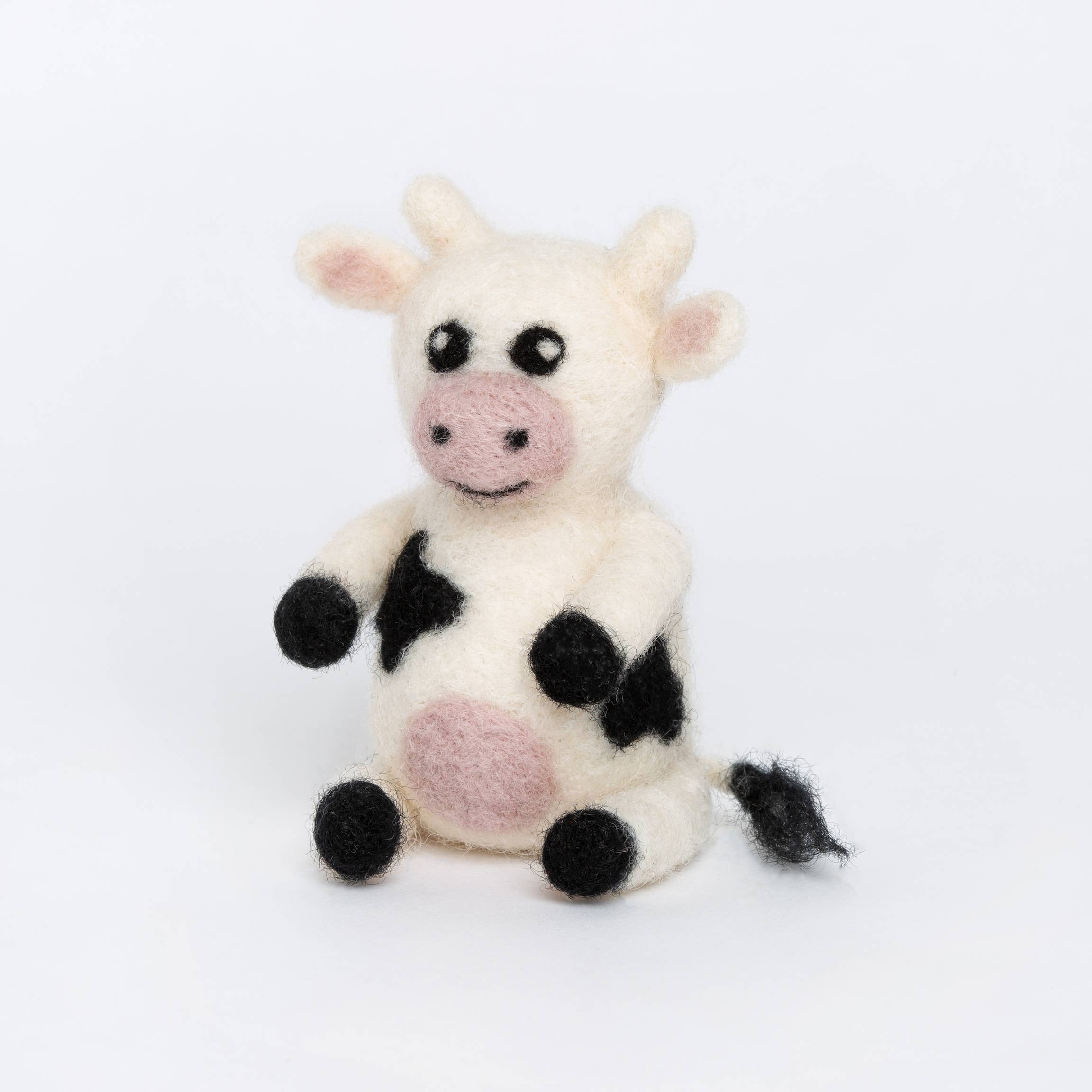Hawthorn Handmade Cow Mini Needle Felting Kit | Complete Craft Kit