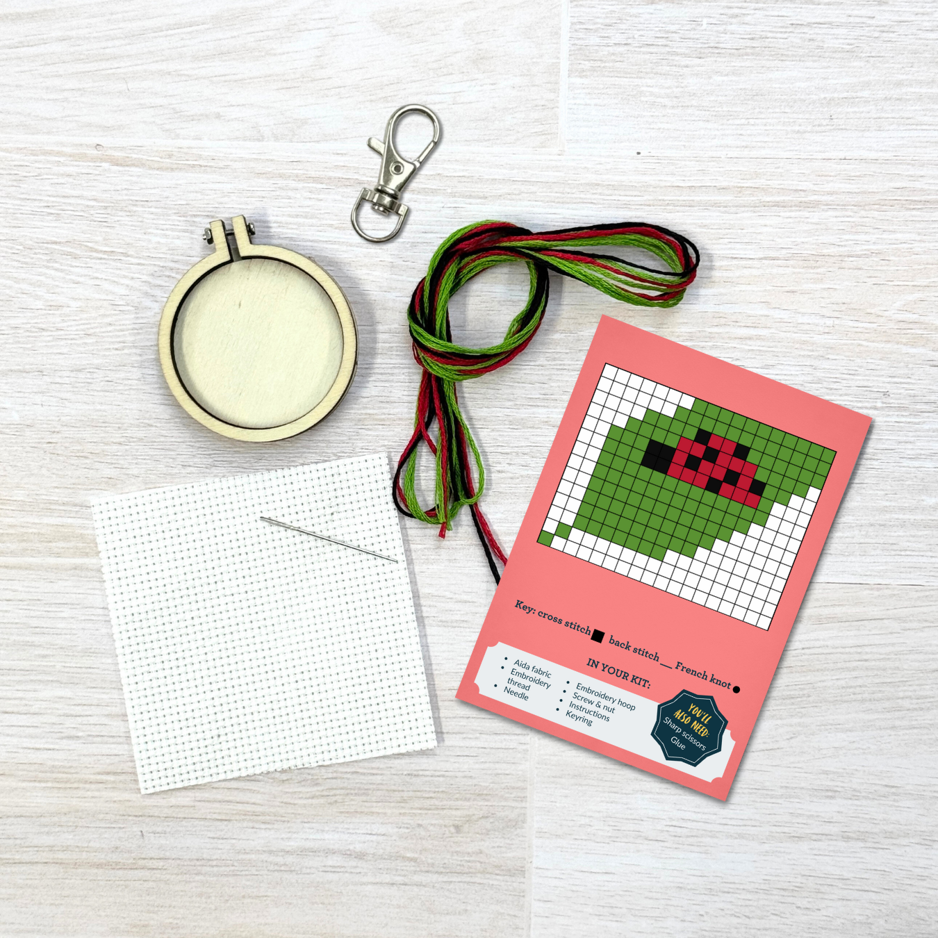 The Crafty Kit Company 'Beleaf in Yourself' Mini Matchbox Cross Stitch Kit