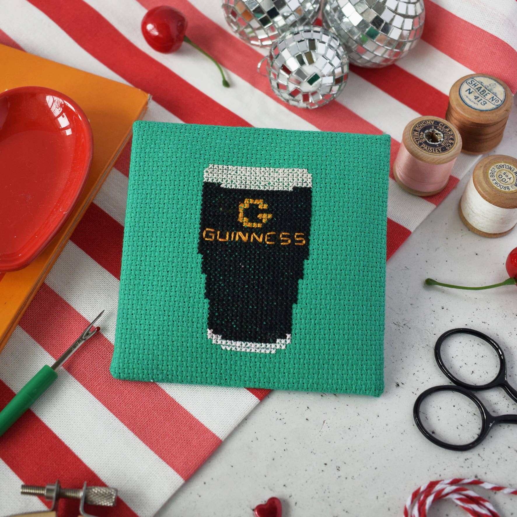 The Make Arcade 'Guinness' Mini Cross Stitch Kit