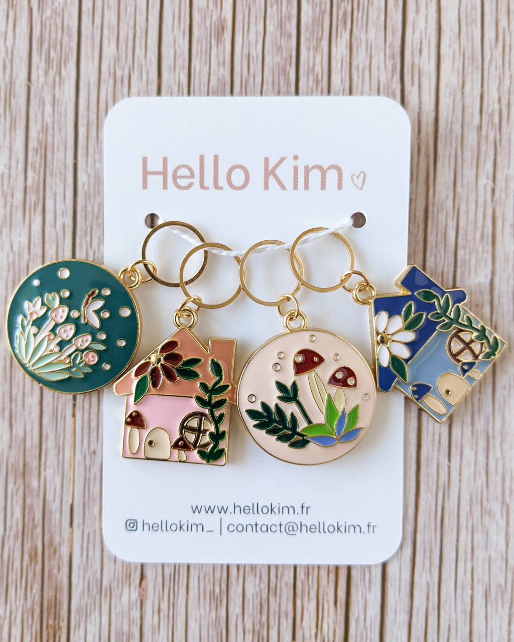 Hello Kim Stitch Markers - In the undergrowth
